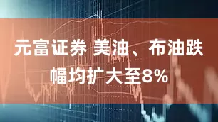 元富证券 美油、布油跌幅均扩大至8%